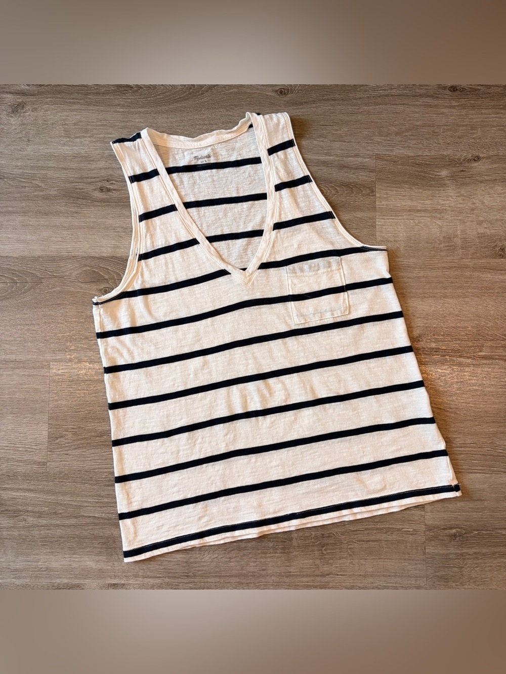 Madewell striped tank top